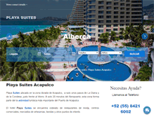 Tablet Screenshot of hotelplayasuites.com